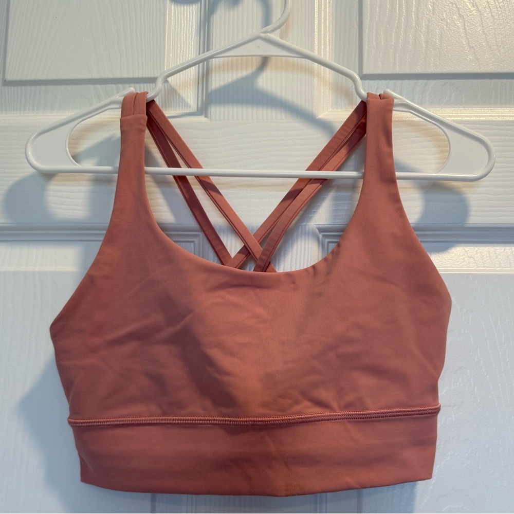 Energy bra size 8 color is red clay